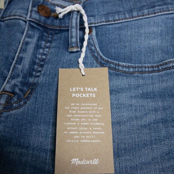 NEW Madewell Skinny Mid-rise ripped Jeans Frankie was, 27P - Picture 9 of 16